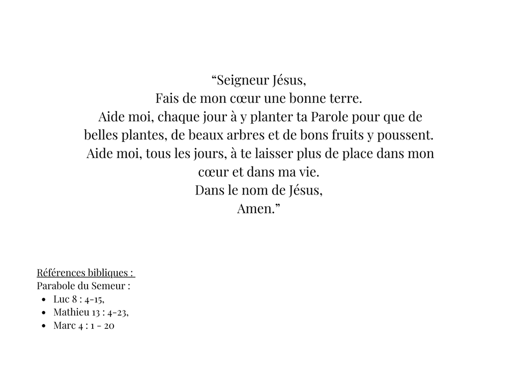 Le champ de Timothée